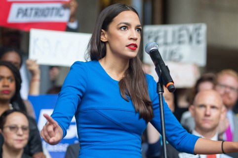 Image result for ocasio cortez salute